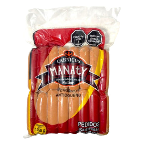 CHORIZO MANATY 30U 1350G ANTIOQUENO